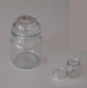 Staklenka mini jar transparentna (za svijeće)