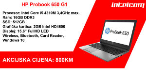 HP Probook 650 G1 i5, 16GB RAM, 512GB SSD
