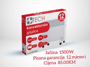 KONVEKTORSKA GRIJALICA 1500W MTECH KONVEKTOR