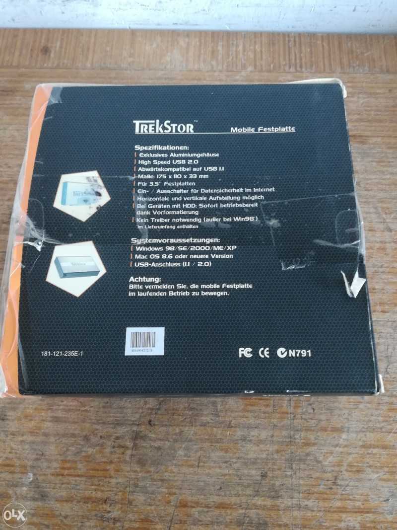 Extra mobilni HDD čvrsti disk TREKSTOR 250 GB