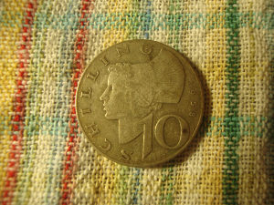 Austrija 10 šilinga 1958 srebro, srebrenjak