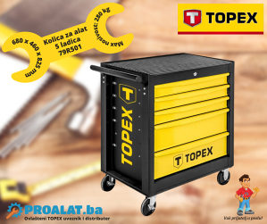 TOPEX Kolica za alat 5 ladica 79R501