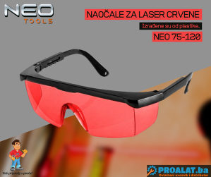 NEO Naočale za laser crvene 75-120