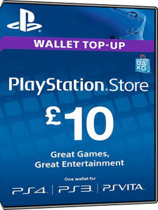Playstation PS4 Network Gift Card Key 10 GBP