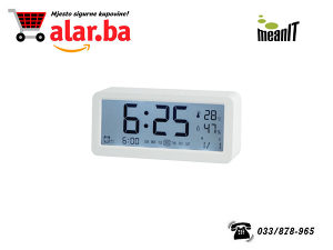 Sat sa alarmom, termometrom i mjerenjem vlažnosti A1