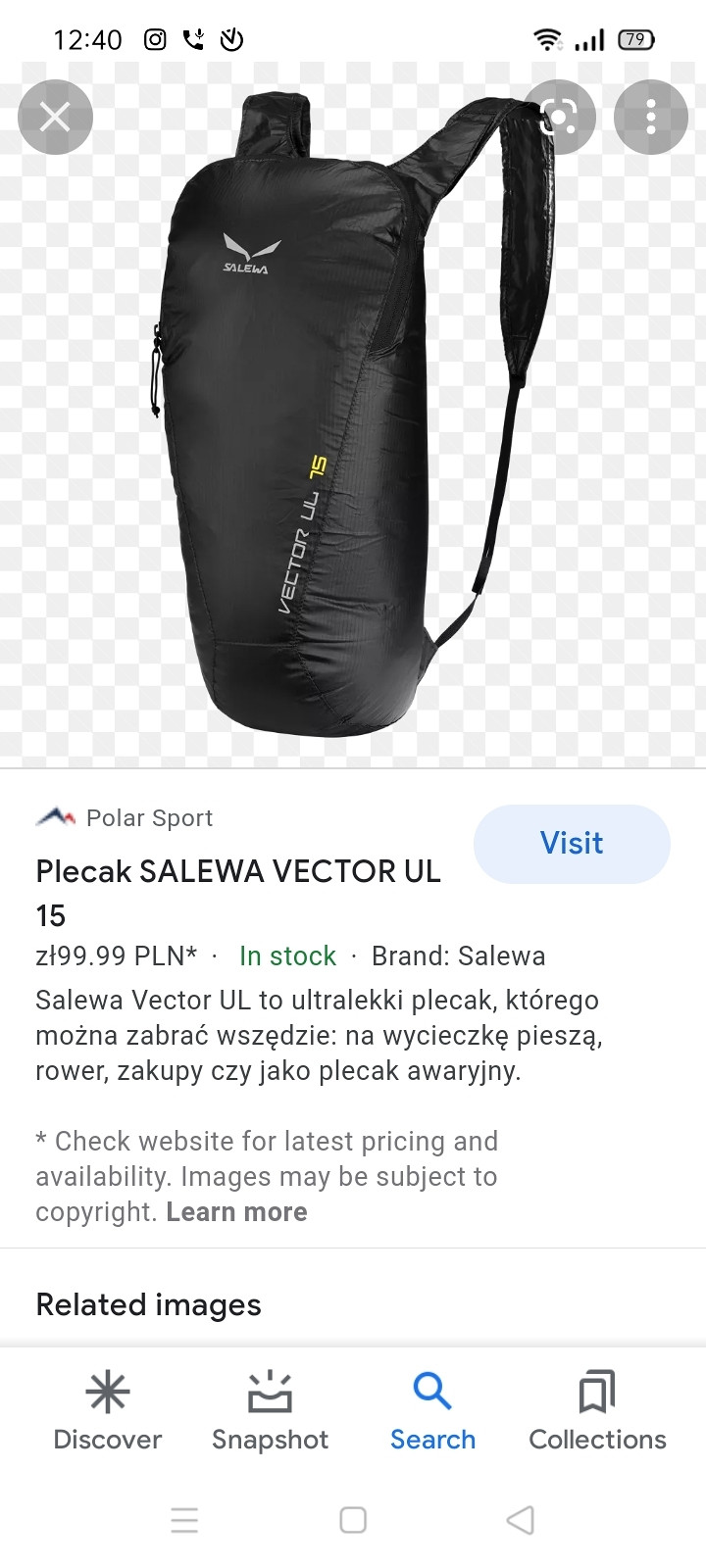 Salewa Vector ll22 ruksak