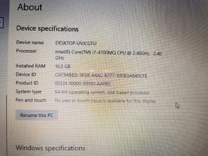 Laptop HP ENVY 17 SSD 250 RAM 16GB Game ZAMJENA