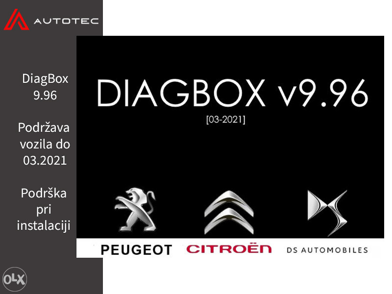 2022** DIAGBOX v9.129 pour Peugeot - Citroën - DS - Opel