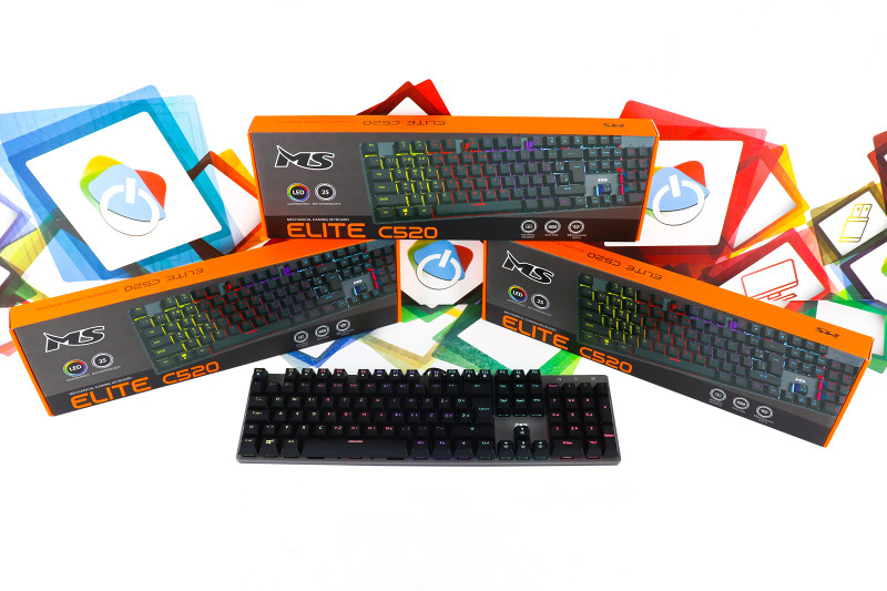 Gaming tipkovnica MS Elite C521 mehanička LED RGB