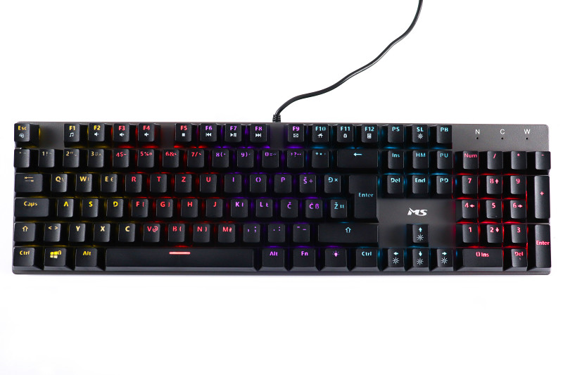 Gaming tipkovnica MS Elite C521 mehanička LED RGB