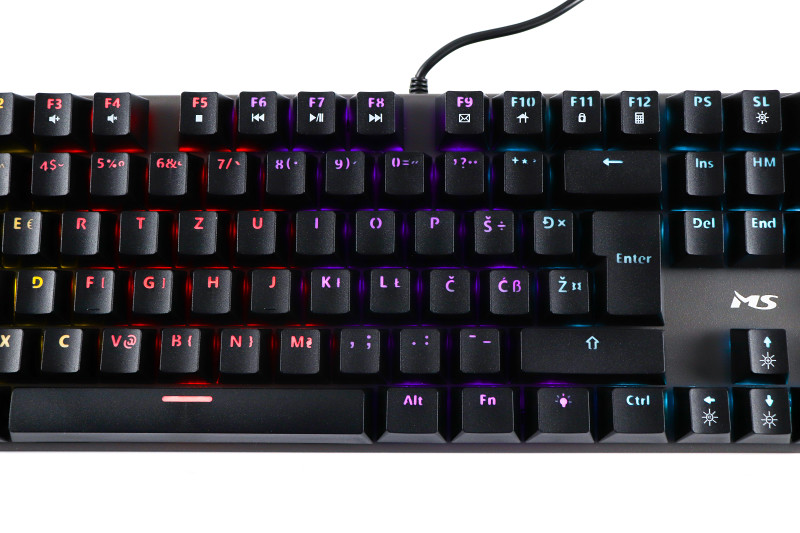 Gaming tipkovnica MS Elite C521 mehanička LED RGB
