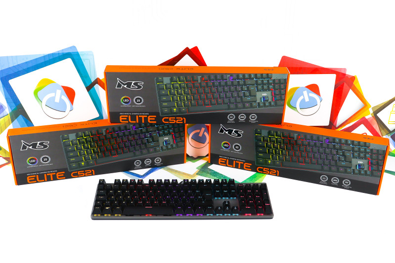 Gaming tipkovnica MS Elite C521 mehanička LED RGB