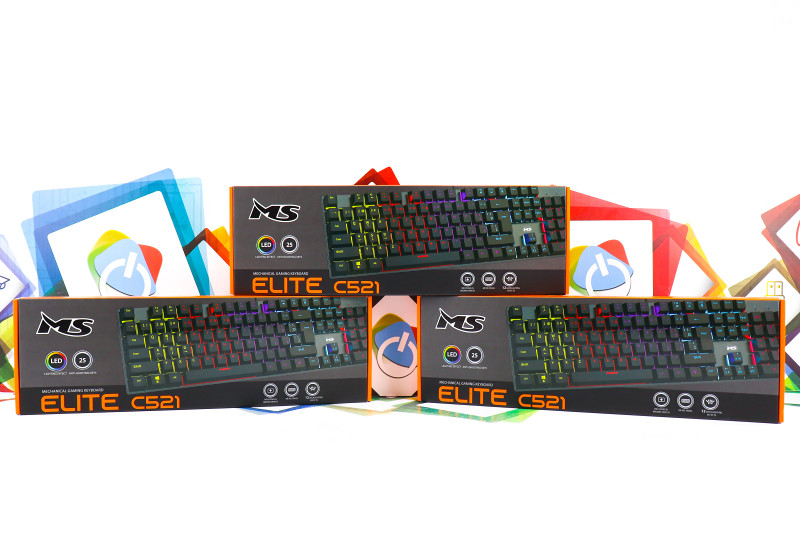 Gaming tipkovnica MS Elite C521 mehanička LED RGB