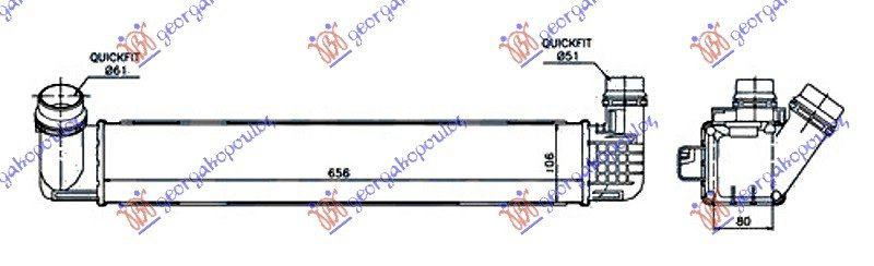 HLAD. INTERC. 2.0TCE BEN/1.6-1.9 DIZ RENO MEGANE 08-14