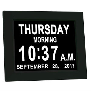 8" LCD digitalni stolni sat, alarm