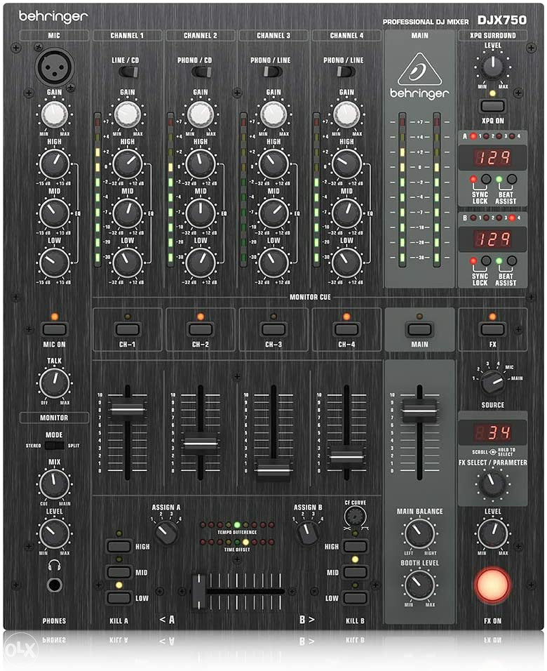 Behringer DJX750 Pro Mixer 5Kanal DJ Mixer DJ Oprema OLX.ba