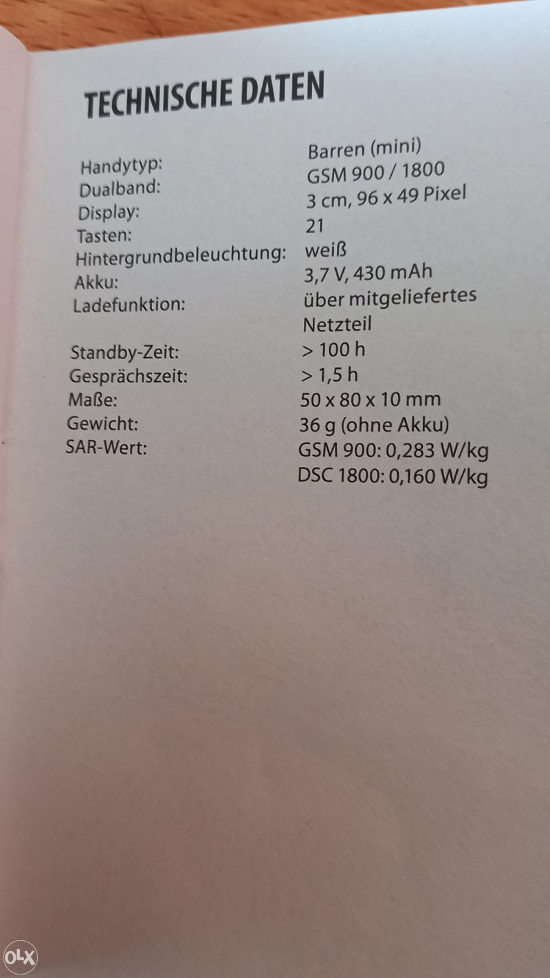 Simvalley Mobile RX-180 Pico MOBITEL