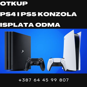 OTKUP PS4 I PS5 SLIM PLAYSTATION ISPLATA NA LICU MJESTA