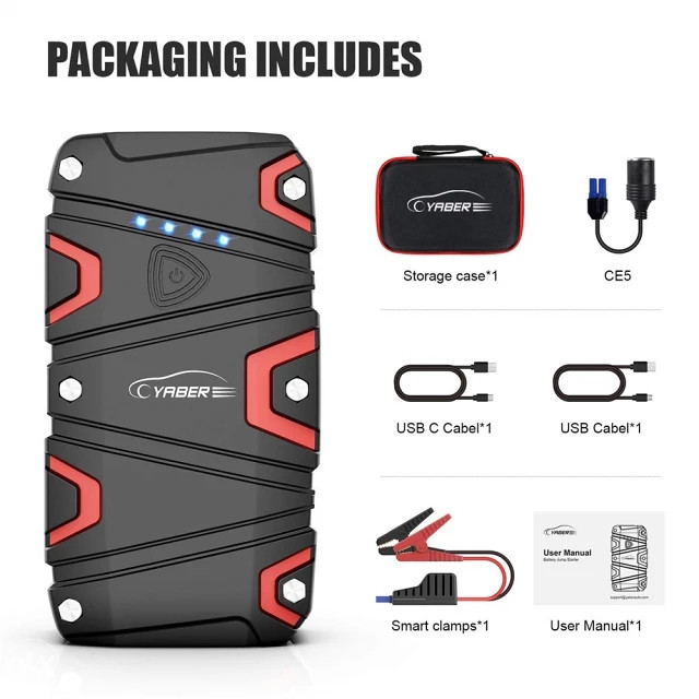 Starter pojacivac za auto 1200A 16000mah YABER YR500