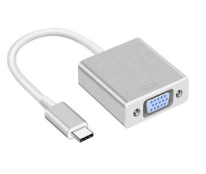 Aluminum USB 3.1 Type C USBC to VGA Adapter Konverter