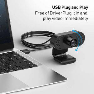 Wansview 102 FHD Webcam 1080p, web kamera, PC USB
