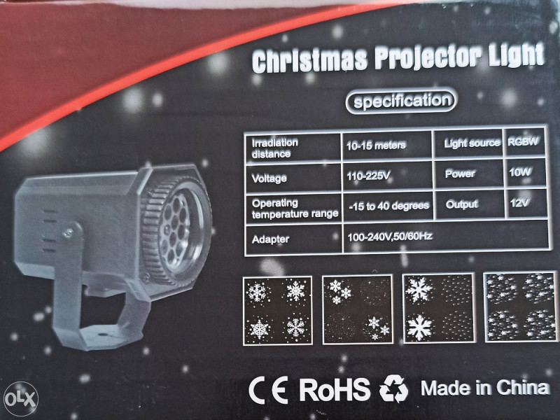 LED projektor laser za kucu dvoriste nova godina bozic
