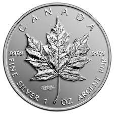 Srebrenjak Maple Leaf,investicijsko srebro čistoće 9999