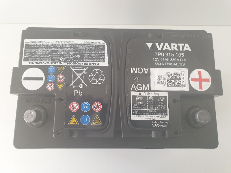 Akumulator Varta 68 Ah AGM Start/Stop - Akumulatori 