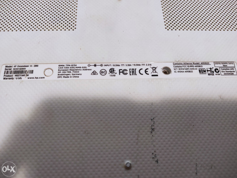 HP Chromebook 14-SMB