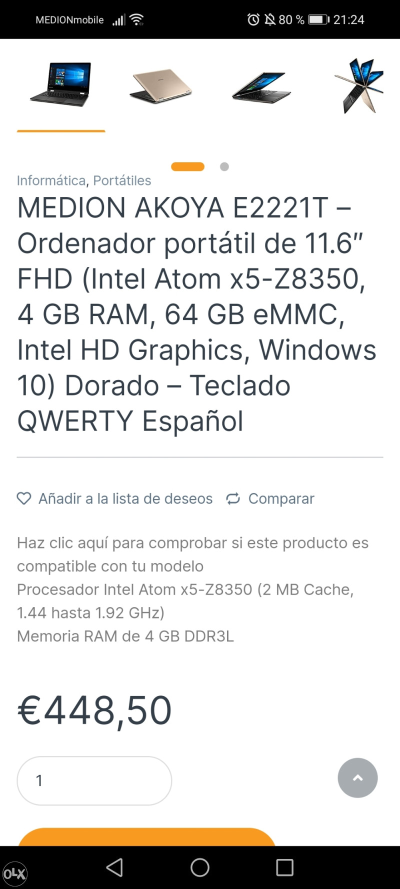 Medion E221t