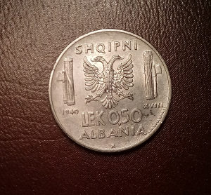 Albanija 0,50 lek 1940
