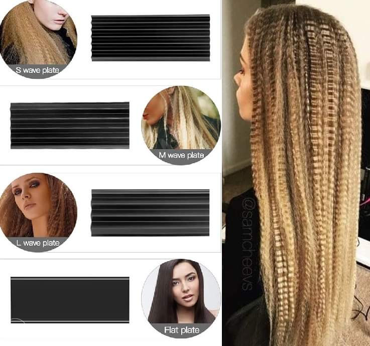 Pegla za kosu 4u1 presa cik cak ravna valovi
