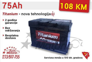 Akumulatori TITANIUM 75Ah - Besplatna dostava!