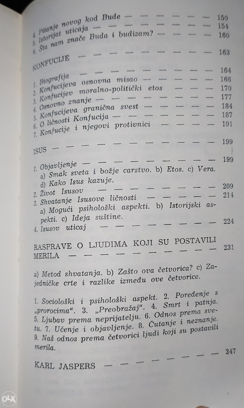 KARL JASPERS - SOKRAT, BUDA, KONFUCIJE, ISUS.