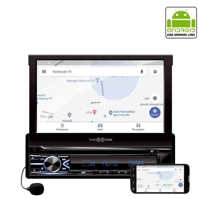 SAL VB X800, Auto radio, 7.0"LCD Display, BT, Handfree
