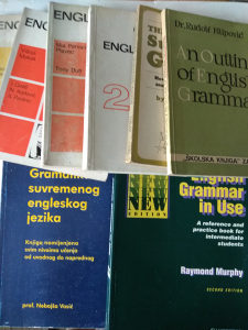 knjige Engleski francuski Udžbenik gramatika