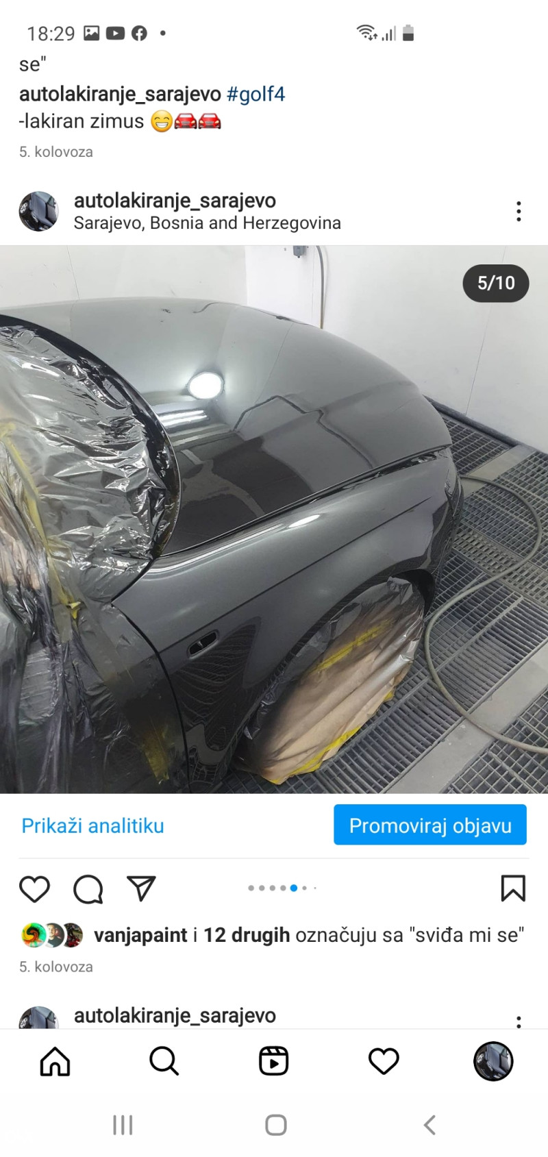 Lakiranje farbanje auta Sarajevo