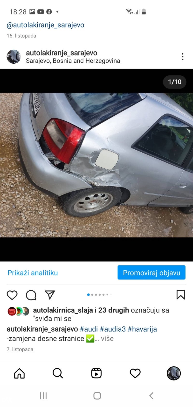 Lakiranje farbanje auta Sarajevo