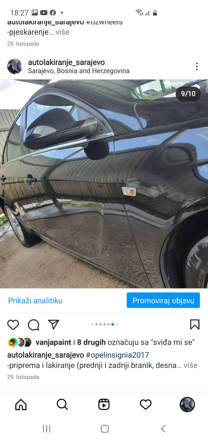 Lakiranje farbanje auta Sarajevo