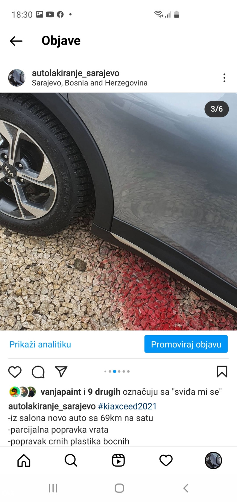 Lakiranje farbanje auta Sarajevo