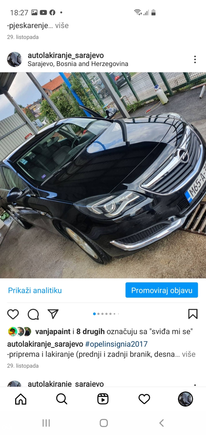 Lakiranje farbanje auta Sarajevo