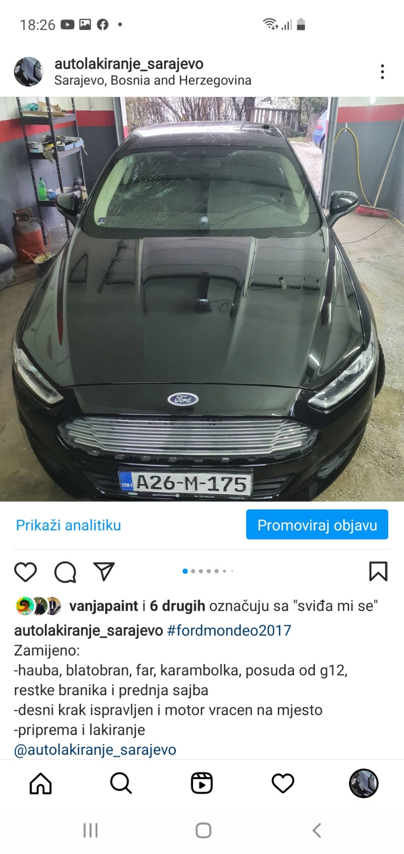 Lakiranje farbanje auta Sarajevo