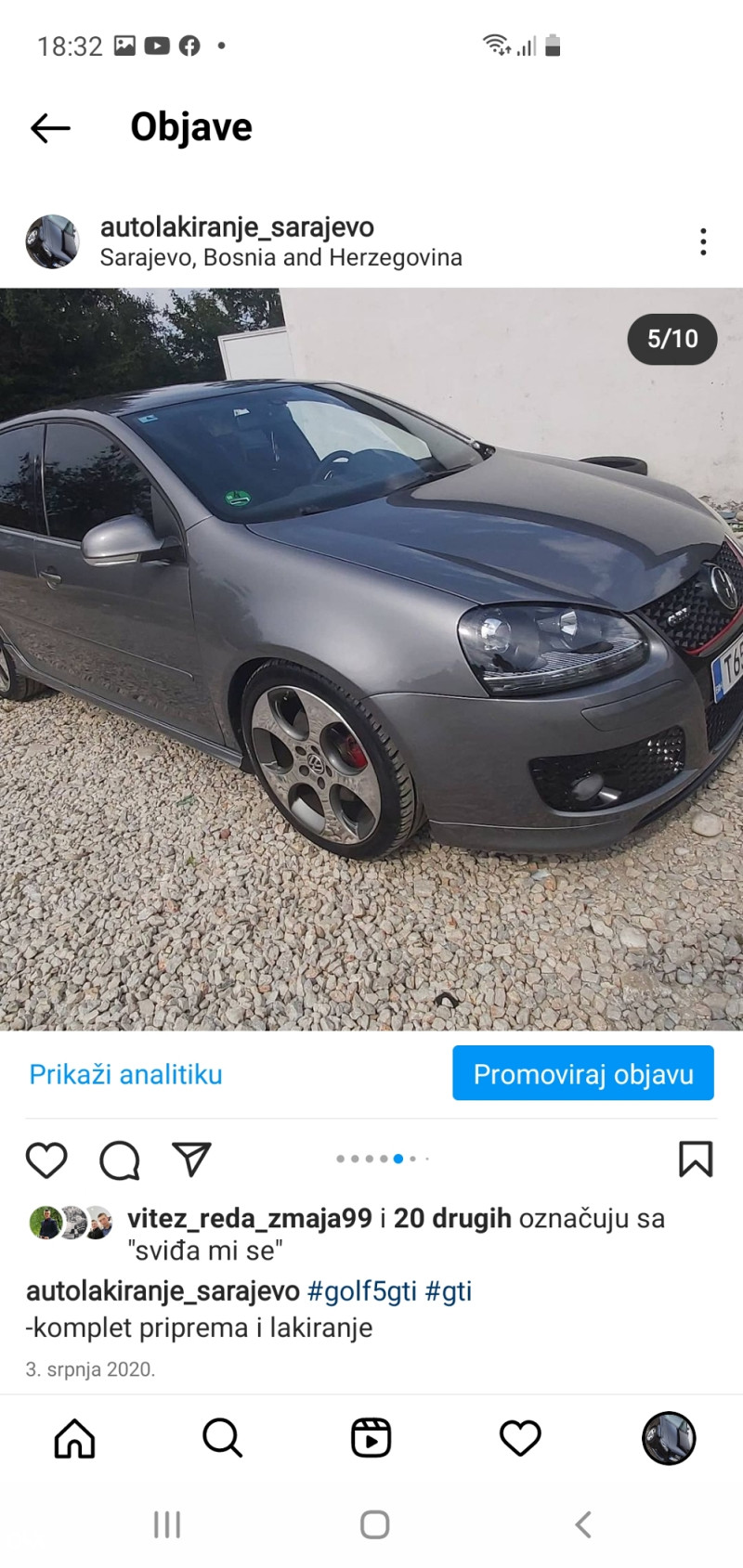 Lakiranje farbanje auta Sarajevo