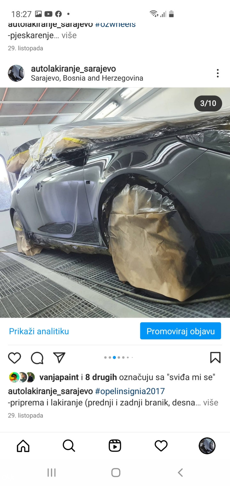 Lakiranje farbanje auta Sarajevo