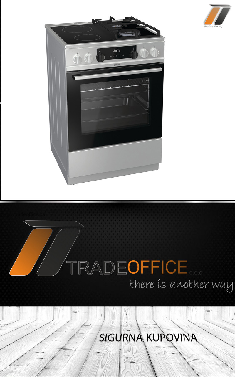 GORENJE kombinovani stednjak KC6355XT, 60cm, Sporet Tehnika