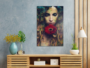 Canvas slika - Šumska vila, djevojka, Cvijet, Bajka