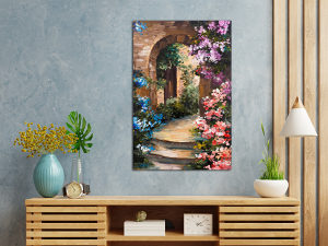 Canvas slika - Ljetna bašta, Šareno cvijeće, Ulje, Vrt