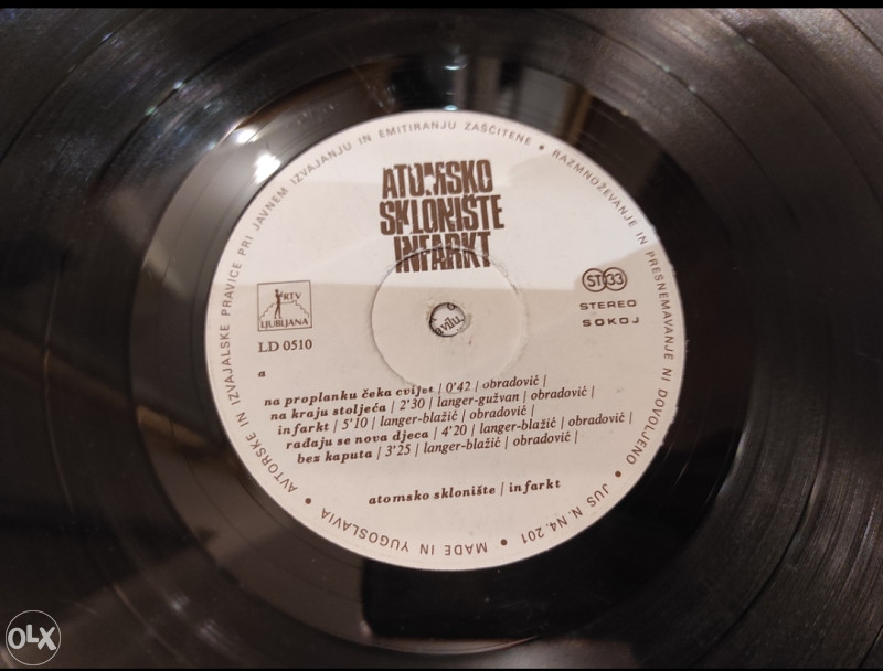 Atomsko skloniste Infarkt LP ploca