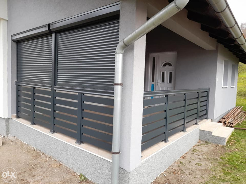 Aluminijska balkonska ograda-Grilje