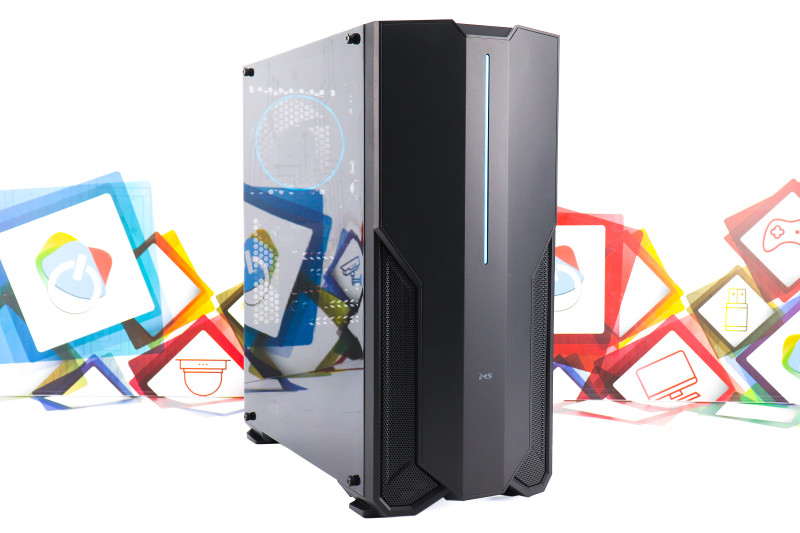 Gaming PC Iron 36; i3-10100F; RX 6600; 120GB SSD; 16GB